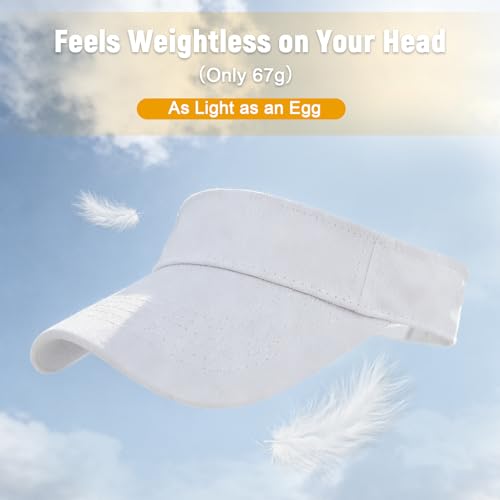 American Trends Sun Visor Hat for Women, Lightweight Quick-Dry Golf Visor - color: Red