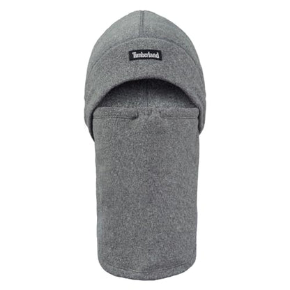 Timberland Men’s 2-in-1 Fleece Balaclava - Water Resistant, Convertible Hood with Face Cover, Soft Fleece for Cold Weather - color: Dark Grey Heather