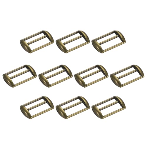 uxcell Metal Baseball Cap Buckle, Adjustable Cap Strap Adjuster Slider Bag Belt Strap - color: Green