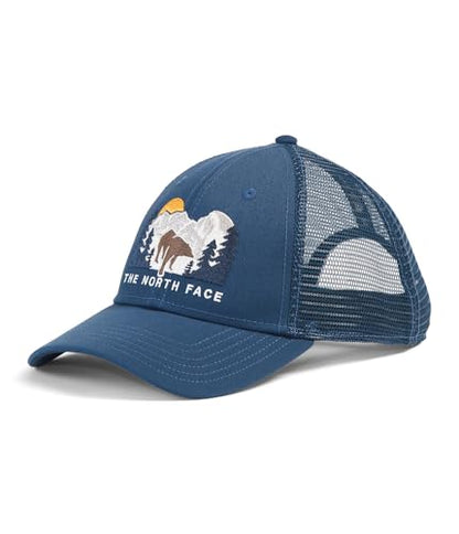 The North Face Embroidered Mudder Trucker - color: Shady Blue/Bear Graphic
