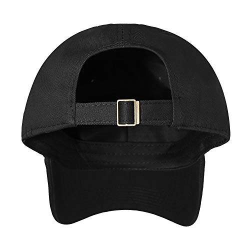 IIN American Flag Baseball Cap for Men Women Low Profile USA Army Tactical Operator Military Plain Dad Hat - color: Black