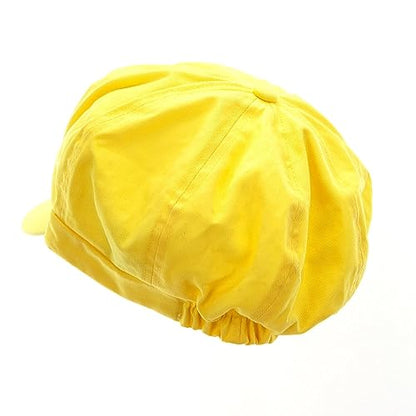 e4Hats.com Cotton Elastic Newsboy Cap - color: Yellow, size: Medium-Large