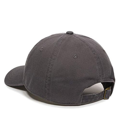 Cat Baseball Cap Embroidered Cotton Adjustable Dad Hat - color: Charcoal