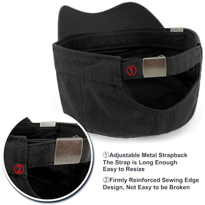 Loneshark Water Resistant Military Hat Quick Dry Cadet Cap Army Flat Top - color: Sport-logo-black