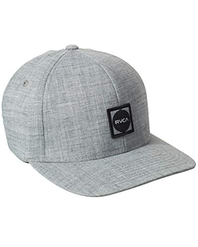RVCA Men's Flexfit Curved Brim Fitted Hat - color: Rvca Flexfit/Heather Grey, size: Large-X-Large
