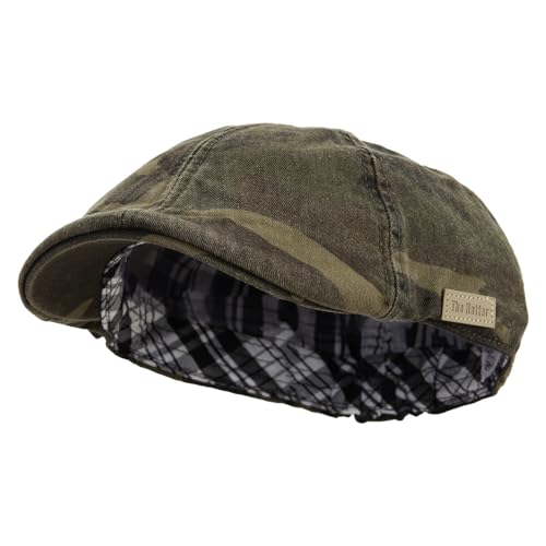 e4Hats.com Washed Camo Ivy Cap with Elastic Band