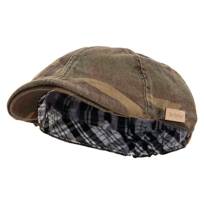 e4Hats.com Washed Camo Ivy Cap with Elastic Band