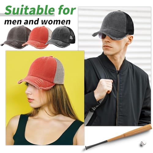 Suhine 24 Pcs Blank Trucker Hat Bulk,Unisex Baseball Cap - color: Fresh Color