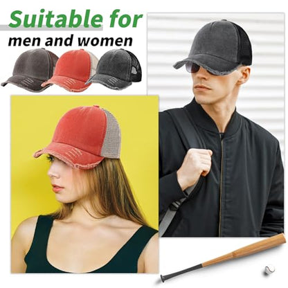 Suhine 24 Pcs Blank Trucker Hat Bulk,Unisex Baseball Cap - color: Fresh Color