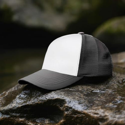 Falari 12 Pack Bulk Wholesale Mesh Trucker Hats 5 Panel and 6 Panel Baseball Caps for Men and Women - color: 5 Panel - Dark Gray
