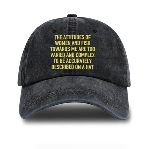 Fishing Adjustable Cotton Baseball Cap, Funny Trucker Hat Gift for Men Women Grandpa Dad Fishing Lover Fisherman - color: M