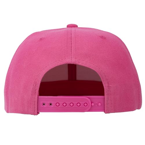 Gelante Plain Blank Flat Brim Adjustable Snapback Baseball Caps LOT 6 Pack - color: Hot Pink