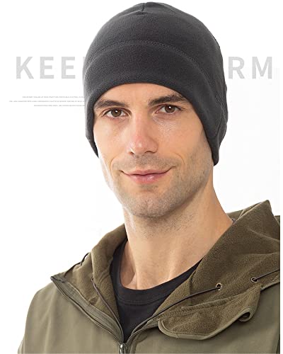 Wild Tribe Synthetic Microfleece Tactical Polartec Watch Cap Fleece Youth Mens Winter Warming Hat Military Skull Cap Beanie - color: Grey