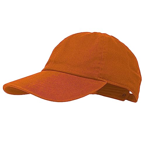 Glory Max 100% Cotton Baseball Cap Classic Plain Low Profile Golf Dad Hat Buckle Adjustable - color: Orange