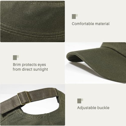 Glamorstar Unisex Cadet Army Hats 4 Pieces Military Flat Top Newsboy Cap - color: Black+grey+navy+amry Green