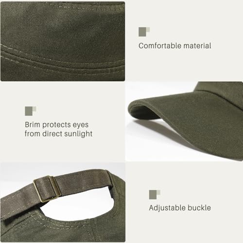 Glamorstar Unisex Cadet Army Hats 4 Pieces Military Flat Top Newsboy Cap - color: Black+grey+navy+amry Green