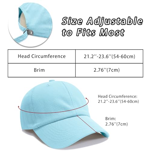NPQQUAN Original Classic Low Profile Baseball Cap Golf Dad Hat Adjustable - color: Color Skyblue