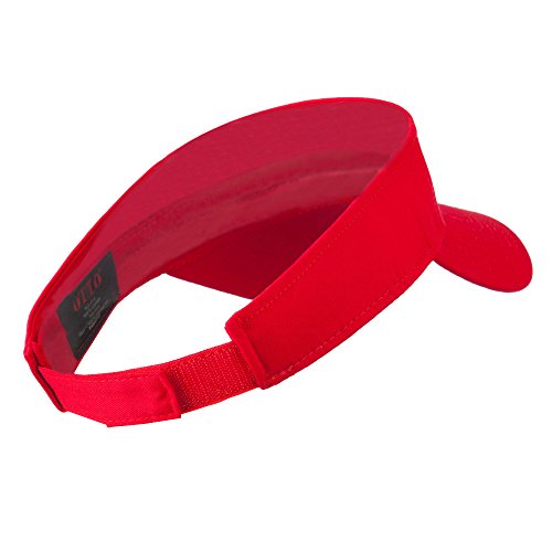 Youth Cotton Sun Visor - color: Red