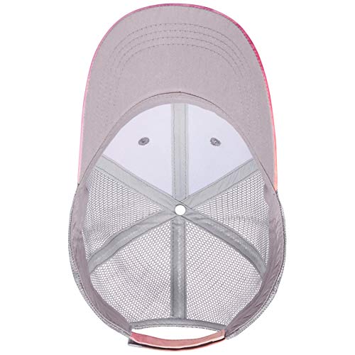 BASSDASH Altimate Fishing Hat Mesh Back for Men Women Adjustable Baseball Trucker Cap - color: Rosy Clouds
