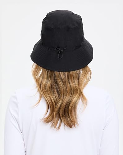 Solbari Unisex Bondi Bucket Hat UPF 50+ - color: Black, size: Large-X-Large