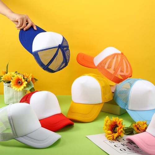 Hercicy 40 Pack Blank Trucker Hat Bulk - color: Multicolor