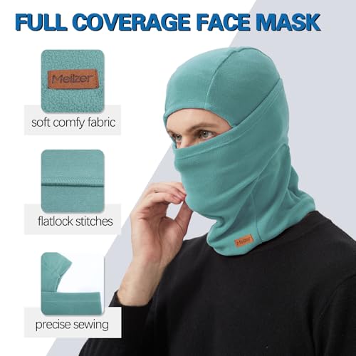 Winter Balaclava Ski Mask for Men Women - Windproof Thermal Face Mask for Snowboard Cycling Running for Cold Weather - color: Dark Blue