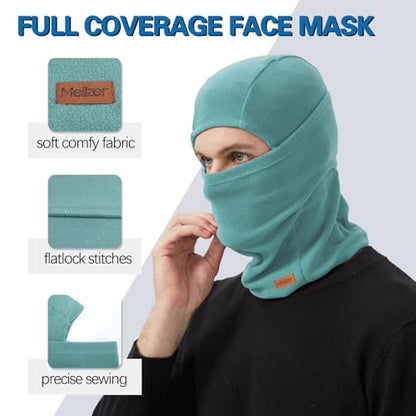 Winter Balaclava Ski Mask for Men Women - Windproof Thermal Face Mask for Snowboard Cycling Running for Cold Weather - color: Navy/Blue