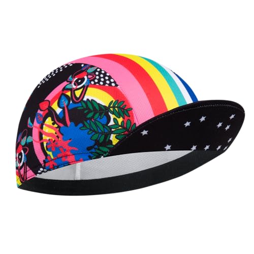 Cycling Cap for Man and Woman Cycling Hat Under Helmet-Polyester Breathable Sweat Absorbent - color: Bplan-26