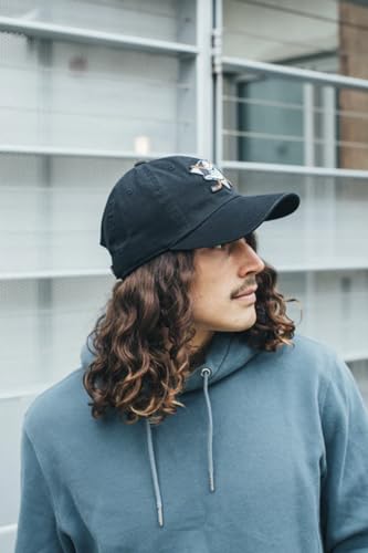 AMERICAN NEEDLE Unisex Officially Licensed NHL National Hockey League Adjustable Buckle Strap Baseball Hat - color: Black (Anaheim Ducks)