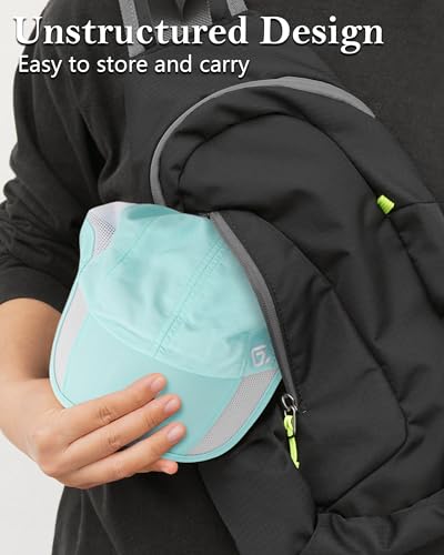 GADIEMKENSD Quick Dry Run Hat Cooling Breathable Mesh - color: Mint Green, size: 7-7 1/2