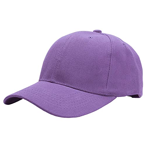 Falari Baseball Cap Adjustable Size for Running Workouts and Outdoor Activities All Seasons - color: 1pc Lavender