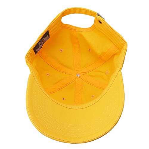 Falari Classic Baseball Cap Dad Hat 100% Cotton Soft Adjustable Size - color: Gold