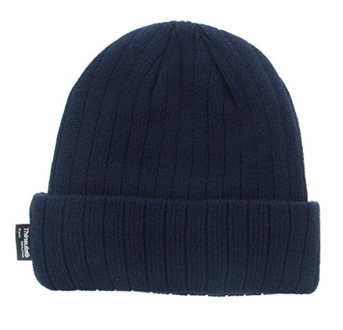 Milani Thinsulate 40 Gram Windchill Insulated Winter Cold Weather Beanie Skull Cap - color: Navy Blue