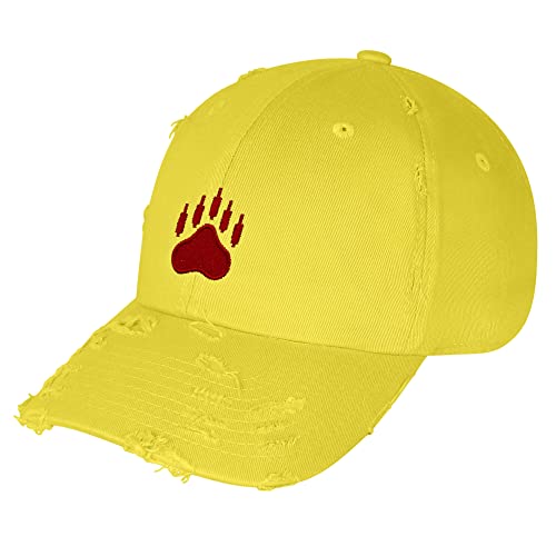 JPAK Bears Vintage Dad Hat Embroidered Cap NASDAQ Symbol Stocks - color: Yellow