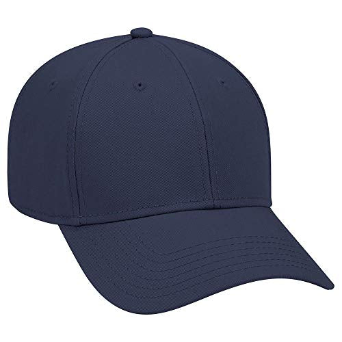 OTTO 6 Panel Low Profile Superior Cotton Twill Cap - color: Navy