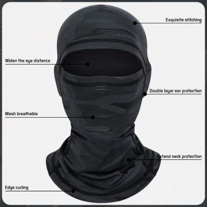 Camo Balaclava Ski Mask UV Face Cover for Motorcycle Hunting - color: Elegant Color-5pcs