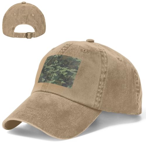 Vintage Washed Baseball Cap for Men Women Adjustable Golf Dad Hat Black - color: Natural
