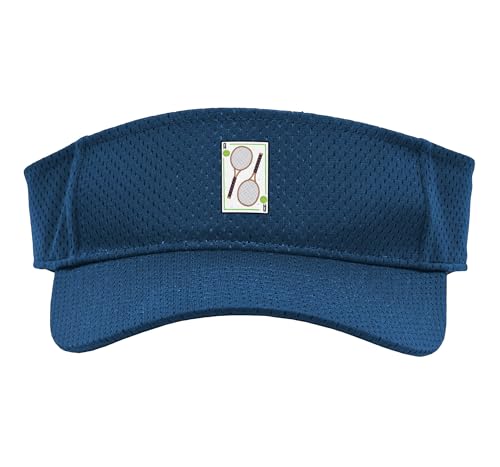 Tennis - I Hold The Aces Funny Tennis Sport Sun Visor - color: Navy Blue