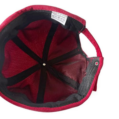 Unisex Stylish Rolled Cuff Skull Cap Adjustable Brimless Hat - color: Wine Red