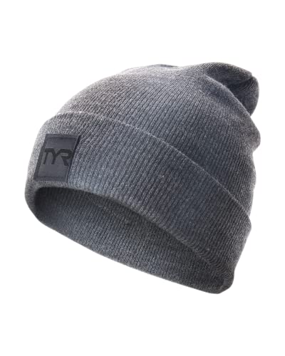 TYR Unisex-Adult Unisex Cuffed Knit Beanie - color: Light Grey