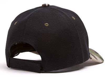 TOP HEADWEAR 12-Pack Adjustable Baseball Hat - color: Black/Camo