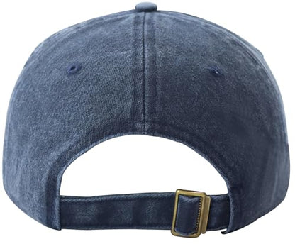 Cyclist Hat for Men Women, Classic Adjustable Cotton Cycologist Embroidered Baseball Cap - color: Navy