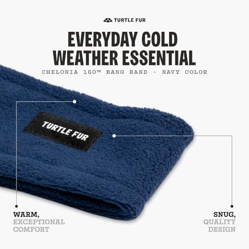 Turtle Fur Bang Band - Warm Headbands for Men and Women - color: Navy