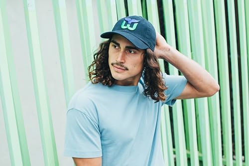 AMERICAN NEEDLE Unisex Officially Licensed NHL National Hockey League Adjustable Buckle Strap Baseball Hat - color: Hartford Whalers (Navy)