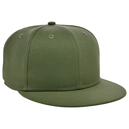 Lids Blank Dime Adjustable Snapback Hat - color: Olive