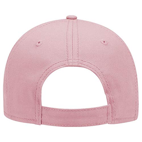 OTTO 6 Panel Low Profile Superior Cotton Twill Cap - color: Pink