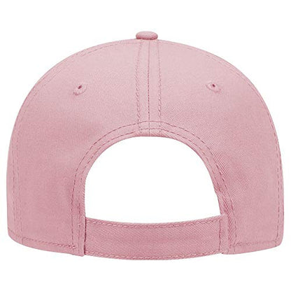 OTTO 6 Panel Low Profile Superior Cotton Twill Cap - color: Pink