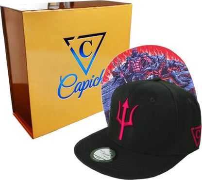 Capiche [99+ Variations] Special Series Snapback Cap - One Size Unisex Men - color: Hades Black