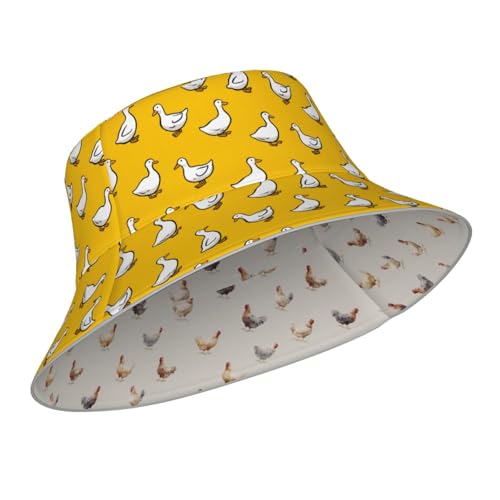 Bucket Hat Double-Side-Wear Reversible Sun Hat Beach Travel Hiking for Women Men - color: C02