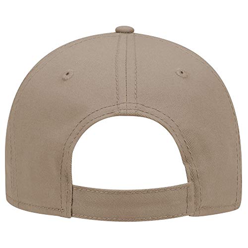 OTTO 6 Panel Low Profile Superior Cotton Twill Cap - color: Dk. Khaki